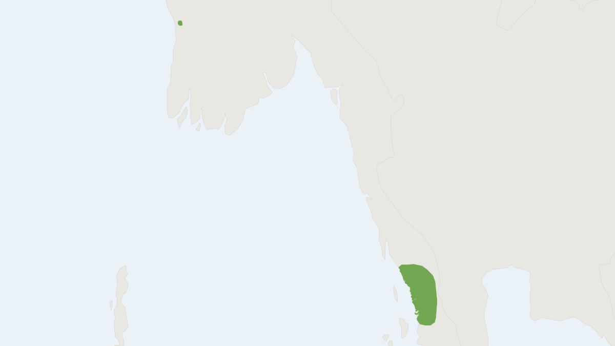 Range map of the House-dwelling Leafnosed Bat (Hipposideros einnaythu)