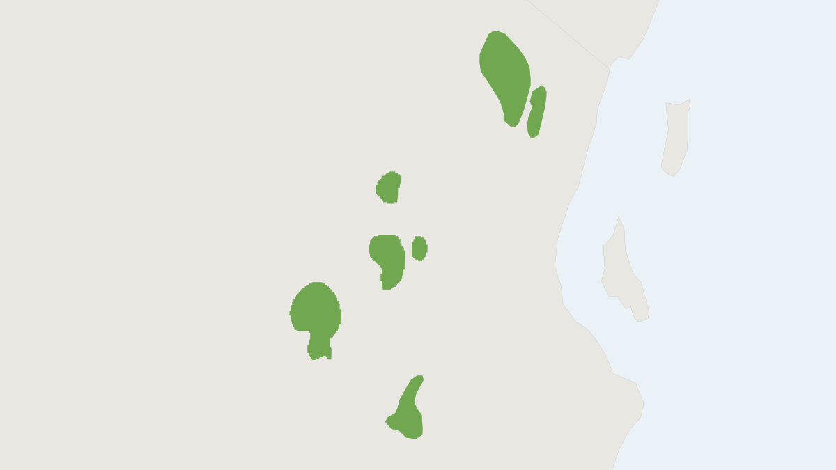 Range map of the Howell's Forest Shrew (Sylvisorex howelli)