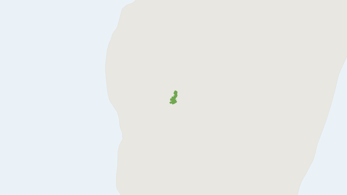 Range map of the Hubbard's Sportive Lemur (Lepilemur hubbardorum)