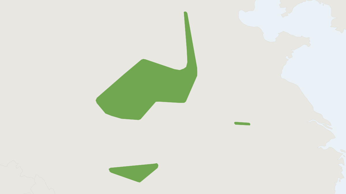 Range map of the Hugh's Hedgehog (Mesechinus hughi)