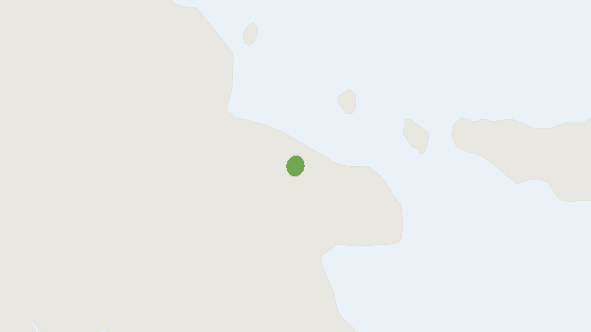 Range map of the Huon Small-toothed Moss-mouse (Pseudohydromys carlae)