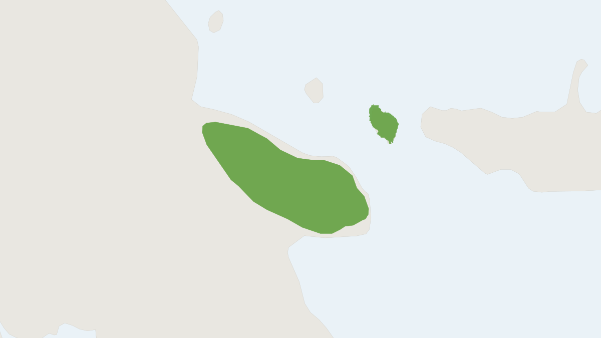 Range map of the Huon Tree Kangaroo (Dendrolagus matschiei)