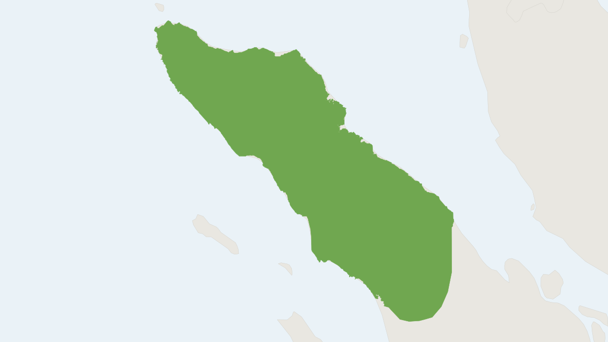 Range map of the Hutan Shrew (Crocidura hutanis)