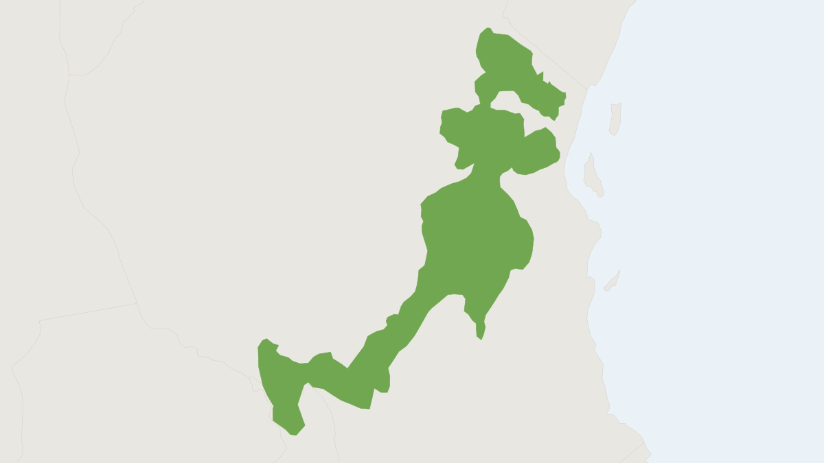 Range map of the Hylomyscus arcimontensis (Hylomyscus arcimontensis)