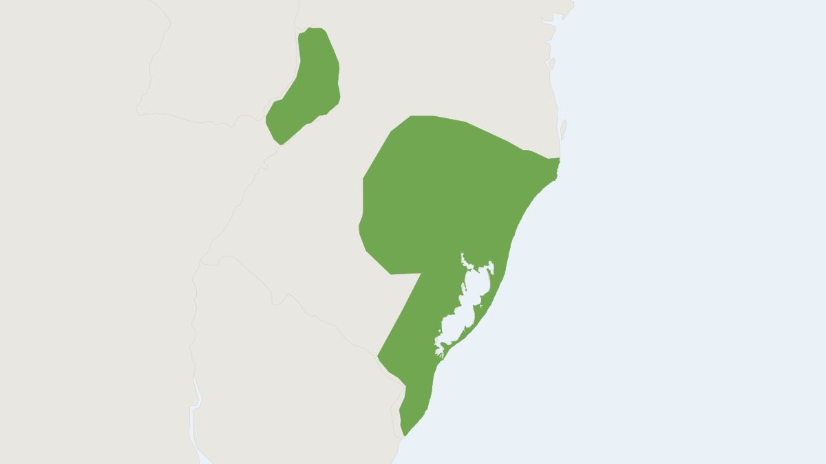 Range map of the Ihering's Hocicudo (Brucepattersonius iheringi)