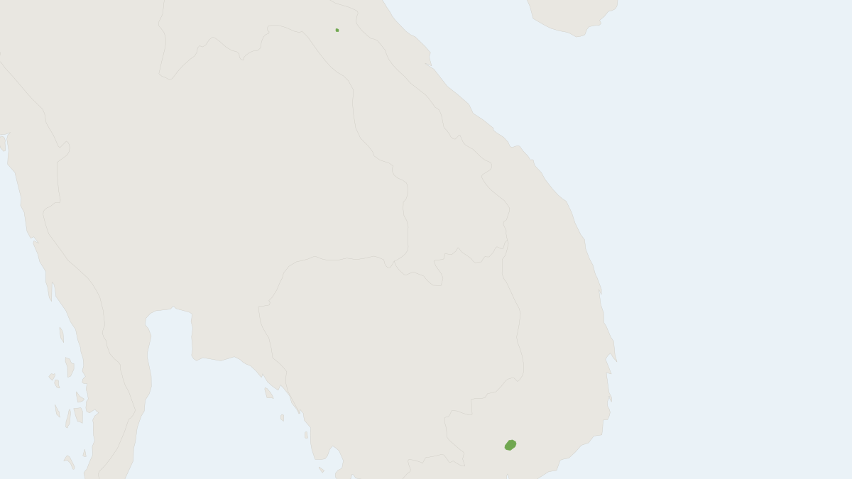 Range map of the Indo-chinese Warty Pig (Sus bucculentus)