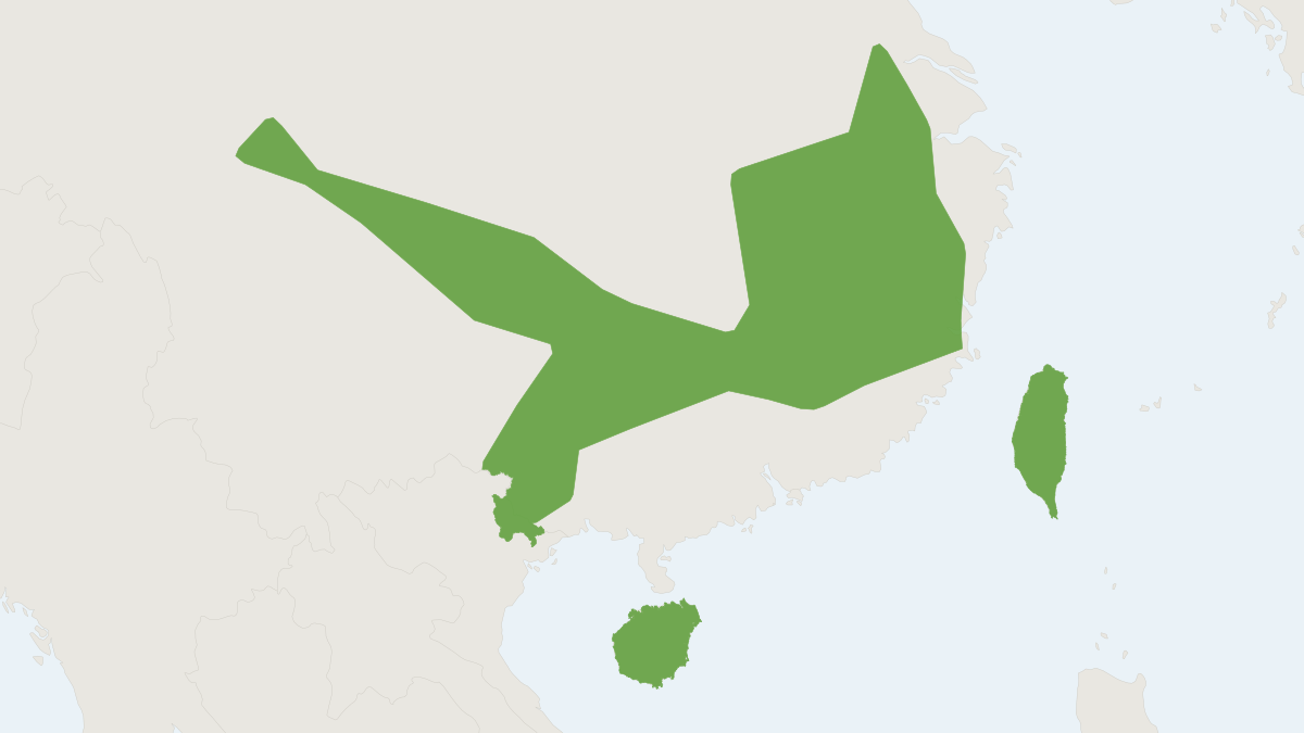 Range map of the Insular Mole (Mogera insularis)