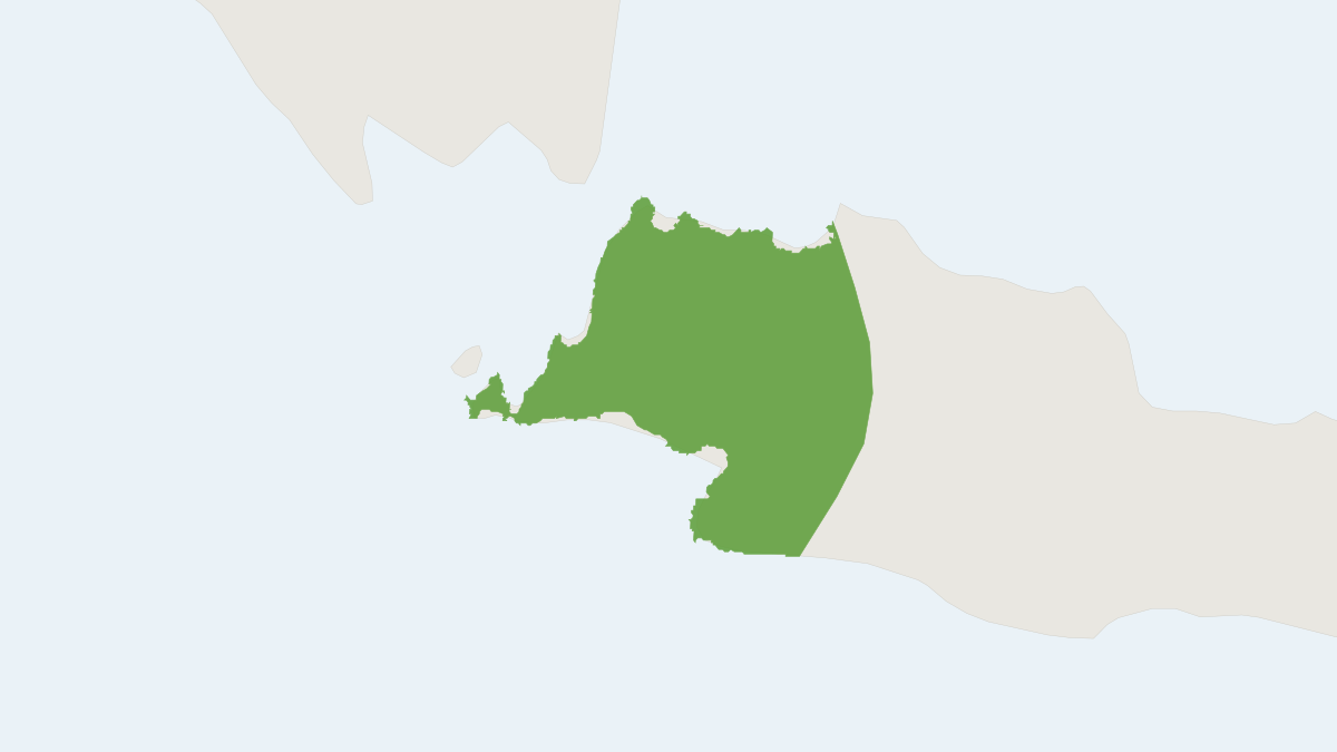 Range map of the Java Giant Mastiff Bat (Otomops formosus)