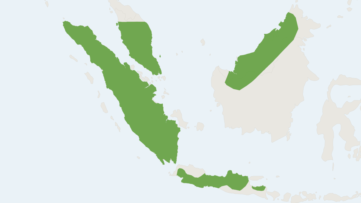 Range map of the Javanese Flying Squirrel (Iomys horsfieldii)