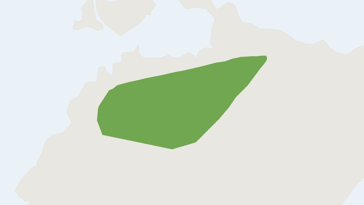 Range map of the Kakadu Pebble-mouse (Pseudomys calabyi)
