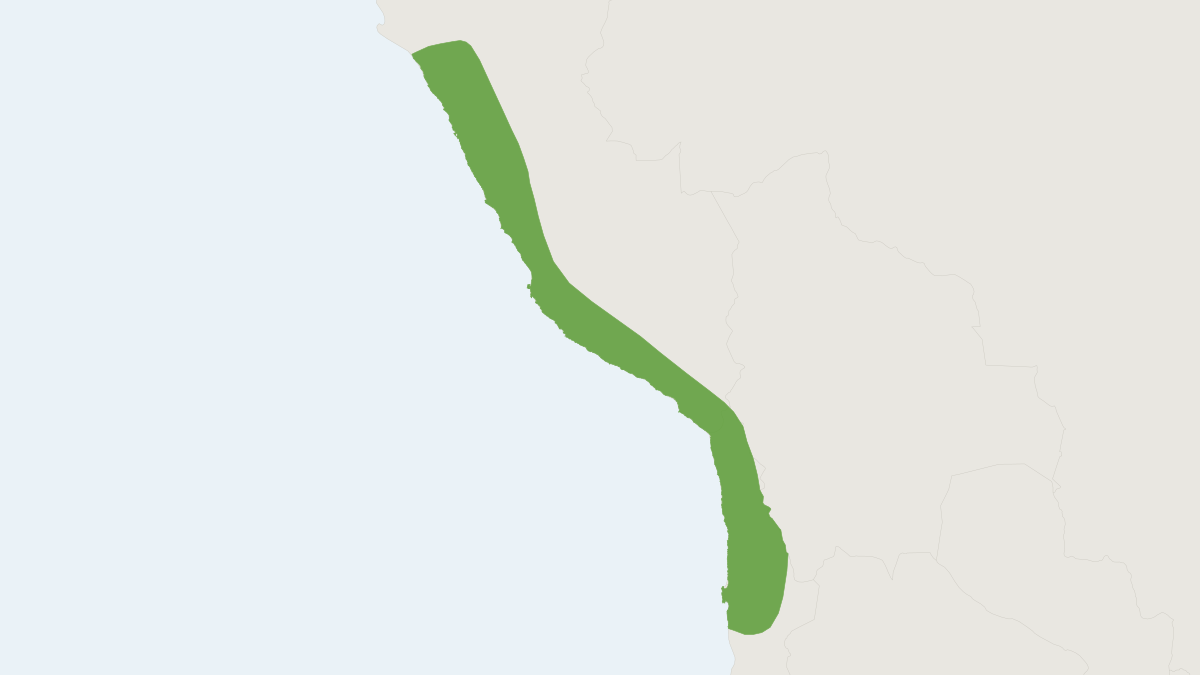 Range map of the Kalinowski's Mastiff Bat (Mormopterus kalinowskii)