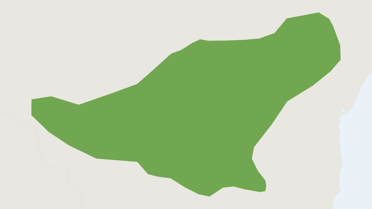Range map of the Karimi's Fat-tailed Mouse Opossum (Thylamys karimii)