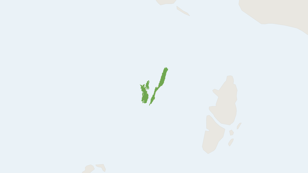 Range map of the Kei Flying Fox (Pteropus keyensis)