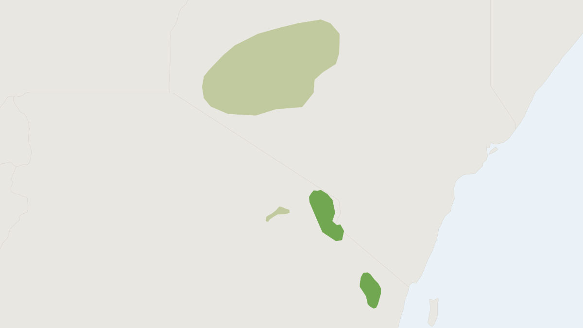 Range map of the Kilimanjaro Shrew (Crocidura monax)
