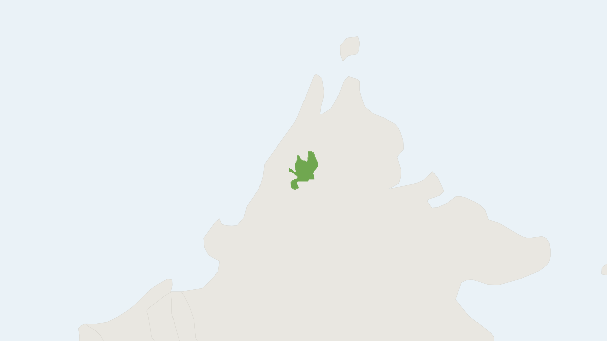 Range map of the Kinabalu Rat (Rattus baluensis)