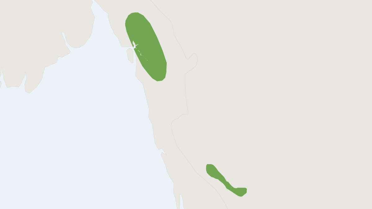 Range map of the Kitti's Hog-nosed Bat (Craseonycteris thonglongyai) covering Myanmar and Thailand