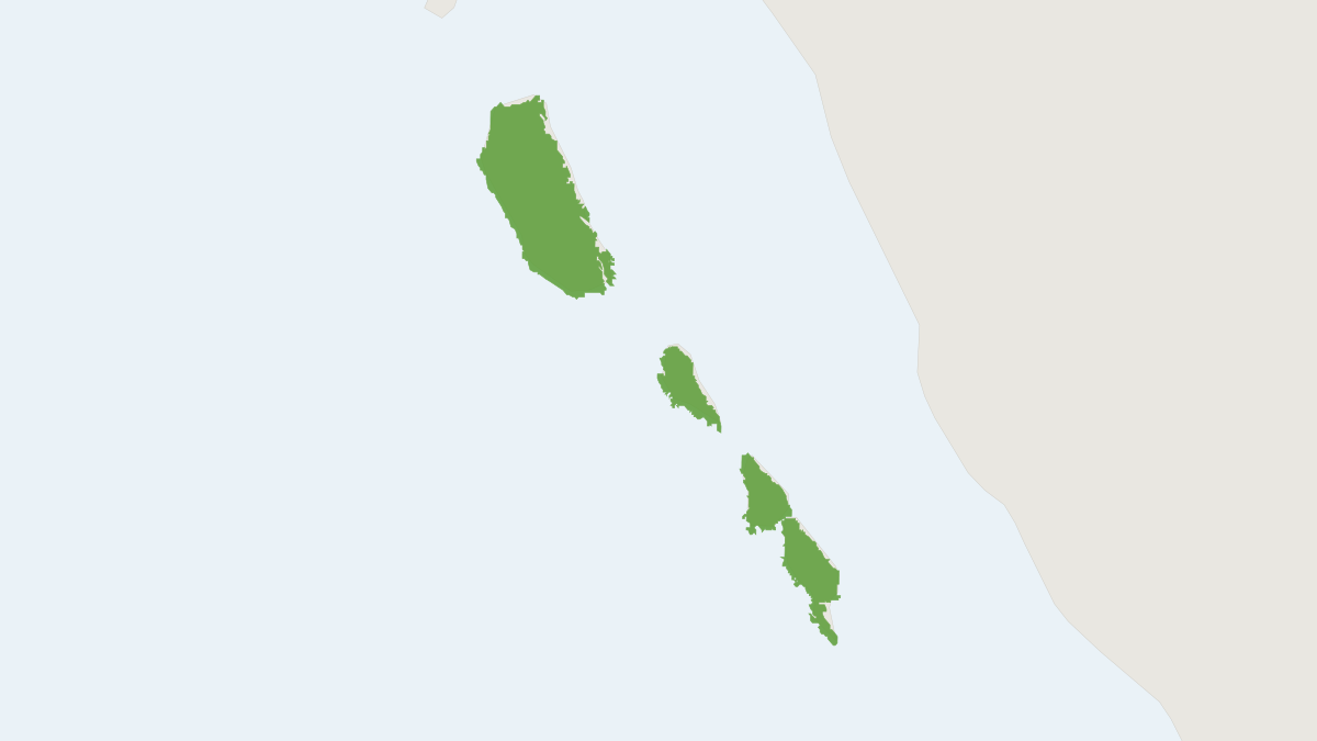 Range map of the Kloss’s Gibbon (Hylobates klossii)