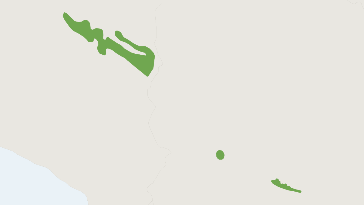 Range map of the Koford's Grass Mouse (Akodon kofordi) covering Bolivia and Peru