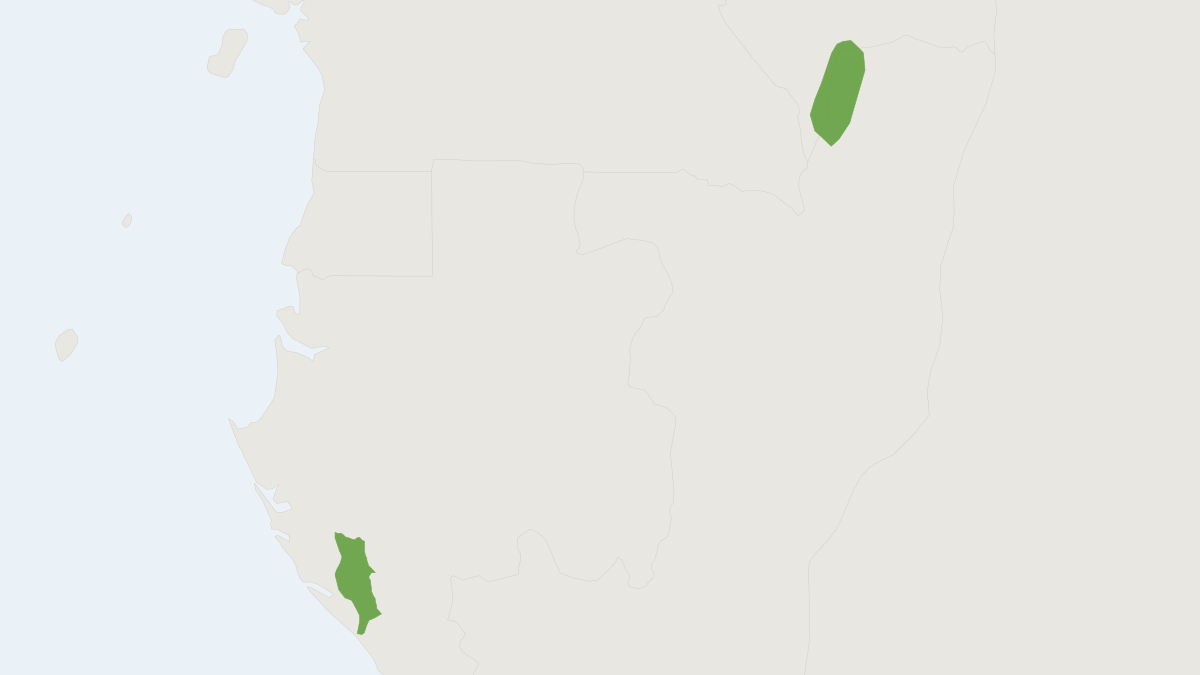 Range map of the Kongana Shrew (Sylvisorex konganensis)