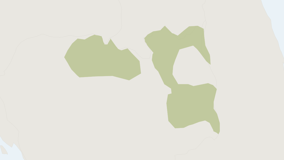 Range map of the Kouprey (Bos sauveli) covering Cambodia, Laos and Thailand