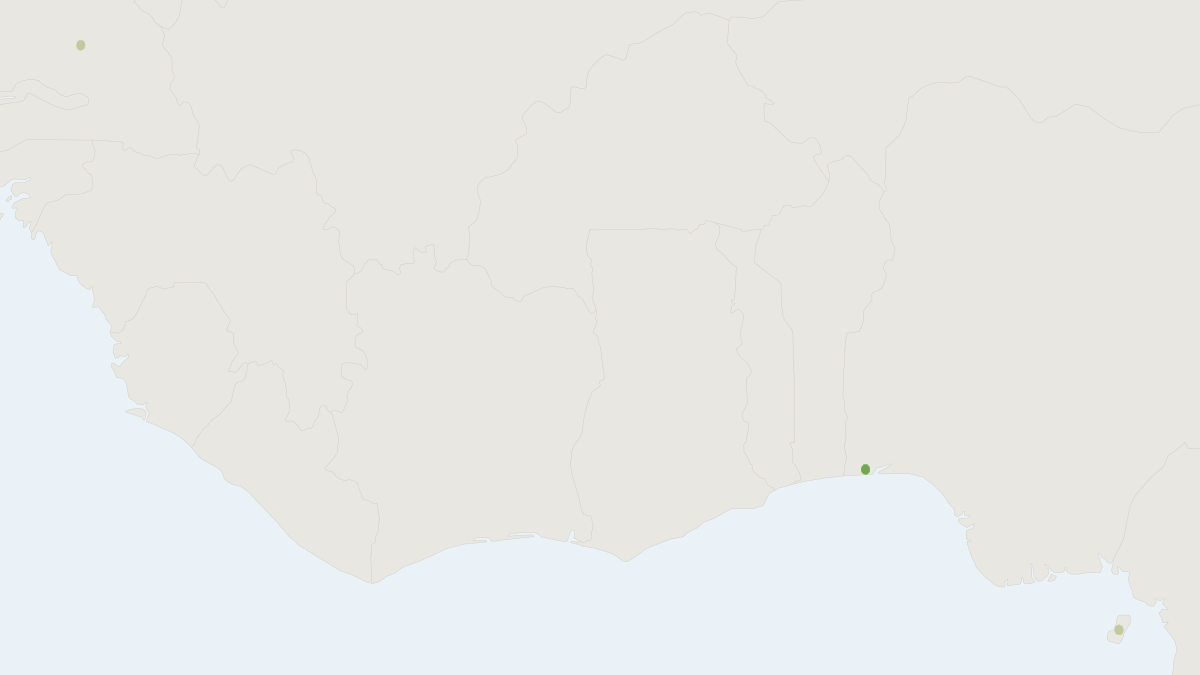 Range map of the Lagos Serotine (Cnephaeus platyops)