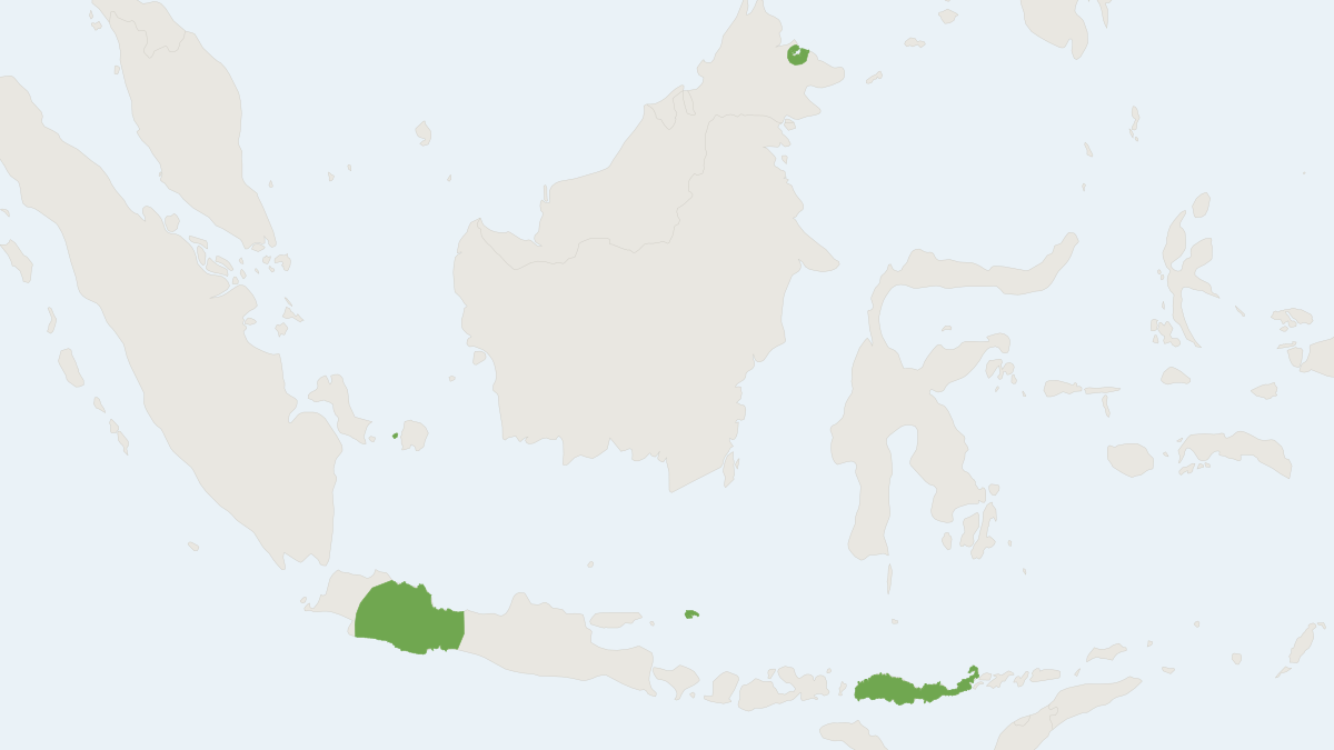 Range map of the Large-footed Myotis (Myotis adversus)
