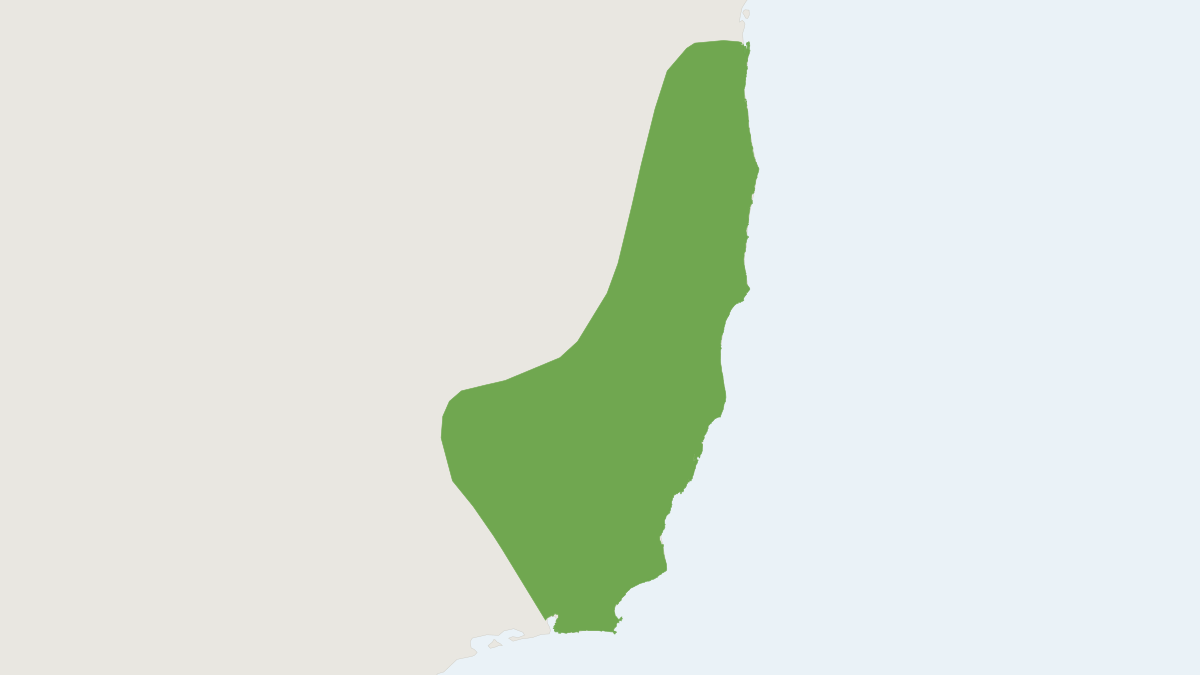 Range map of the Large-headed Rice Rat (Hylaeamys laticeps)