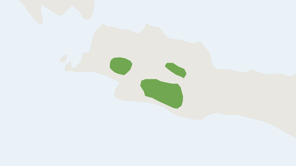 Range map of the Large Javan Treeshrew (Tupaia hypochrysa)
