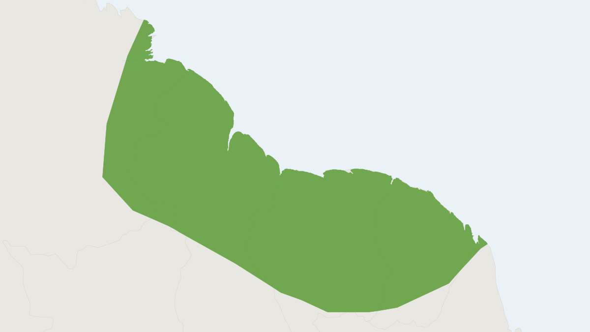 Range map of the Lasiurus atratus (Lasiurus atratus)