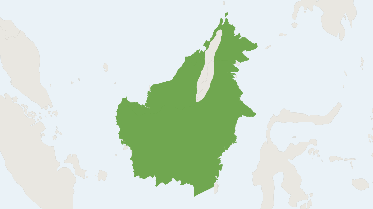 Range map of the Least Pygmy Squirrel (Exilisciurus exilis)