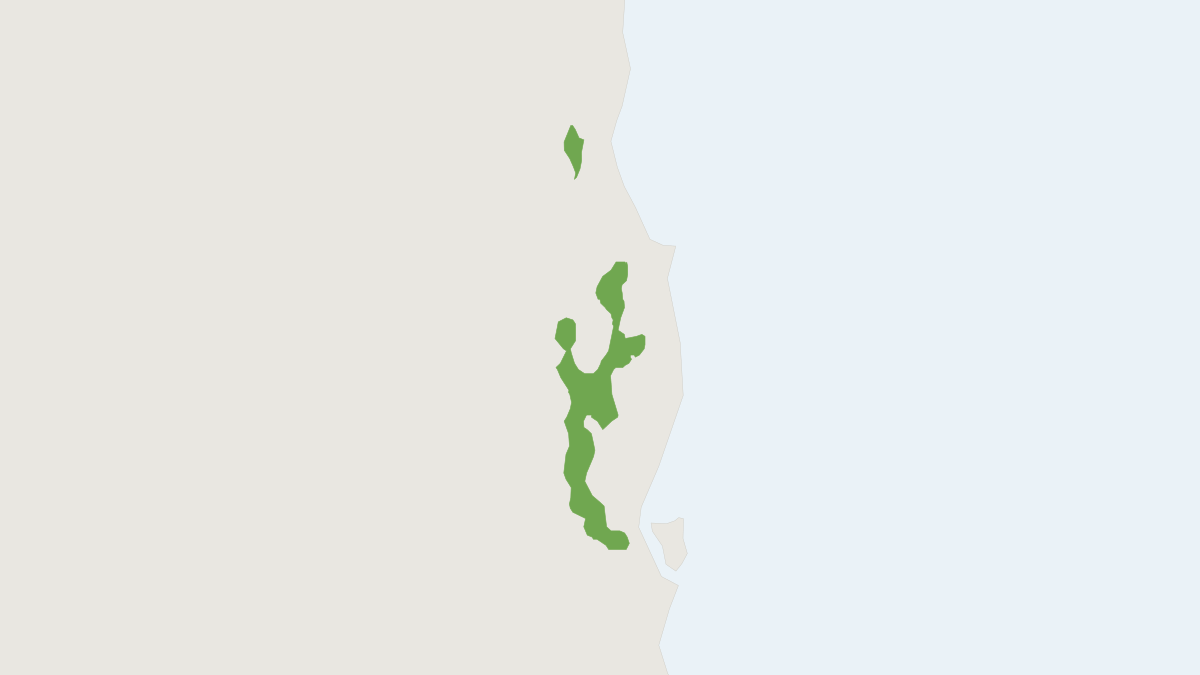 Range map of the Lemuroid Ringtail Possum (Hemibelideus lemuroides)