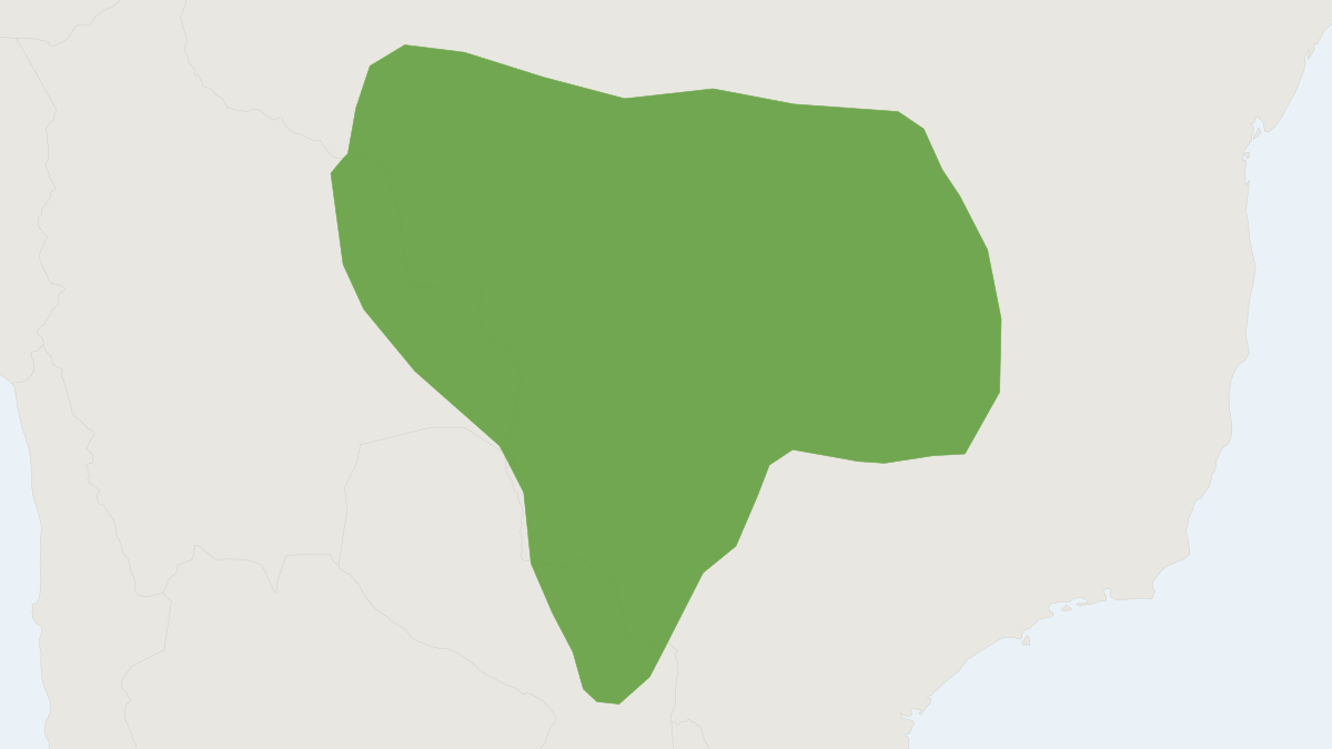 Range map of the Lindbergh’s Rice Rat (Cerradomys scotti)