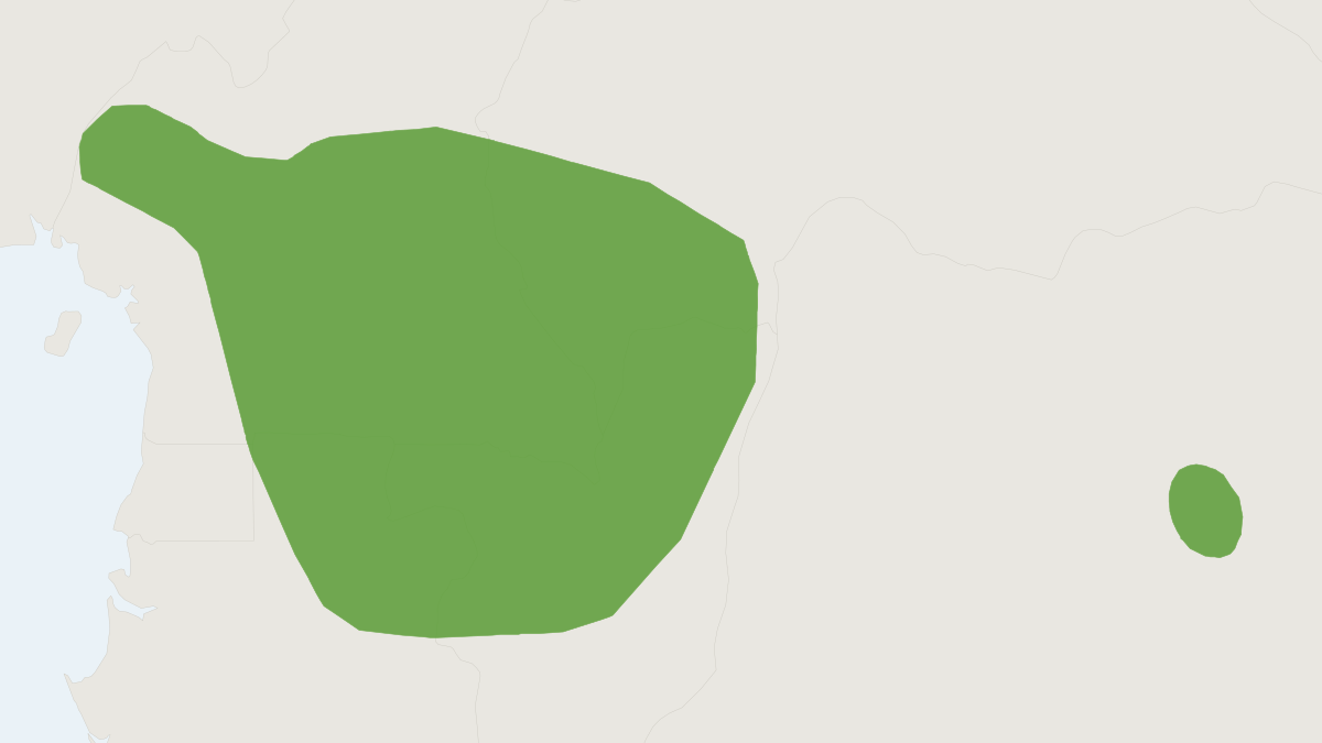 Range map of the Little Wood Mouse (Hylomyscus parvus)
