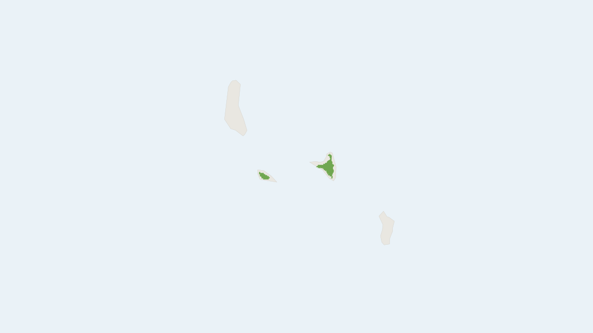 Range map of the Livingstone's Flying Fox (Pteropus livingstonii)