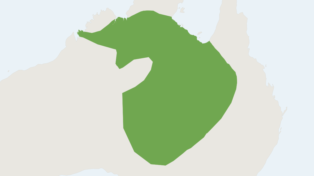 Range map of the Long-haired Rat (Rattus villosissimus)