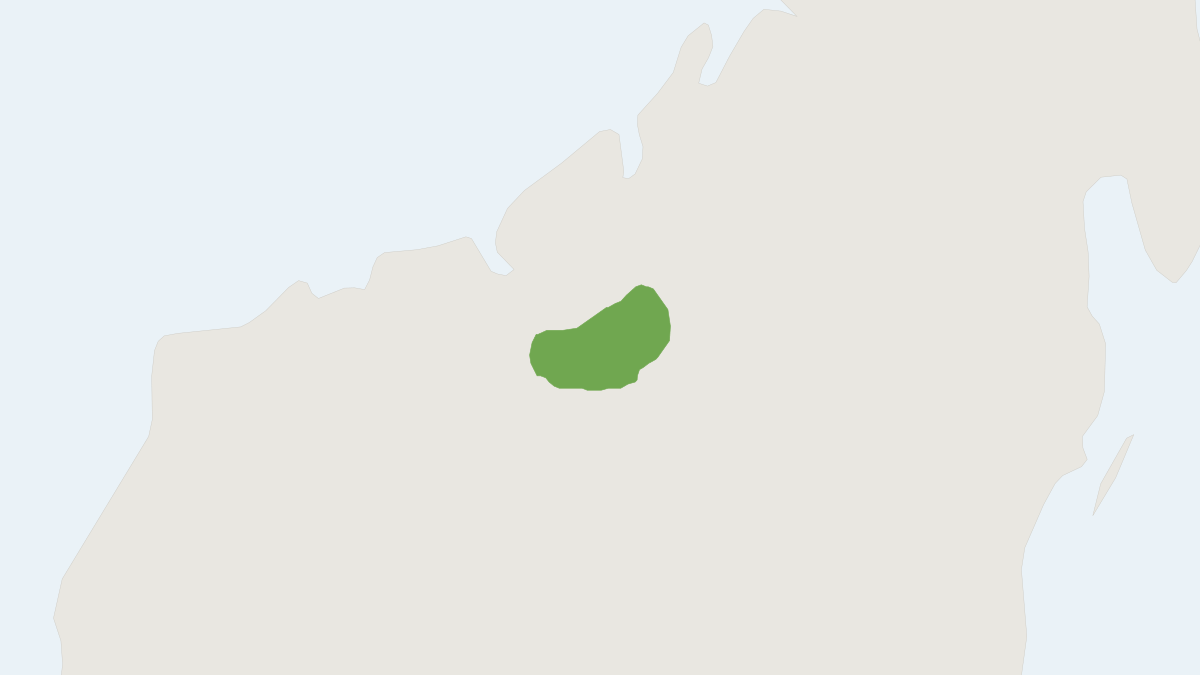 Range map of the Long-tailed Big-footed Mouse (Macrotarsomys ingens)