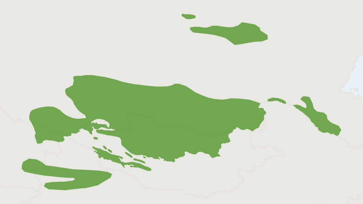 Range map of the Long-tailed Ground Squirrel (Urocitellus undulatus)