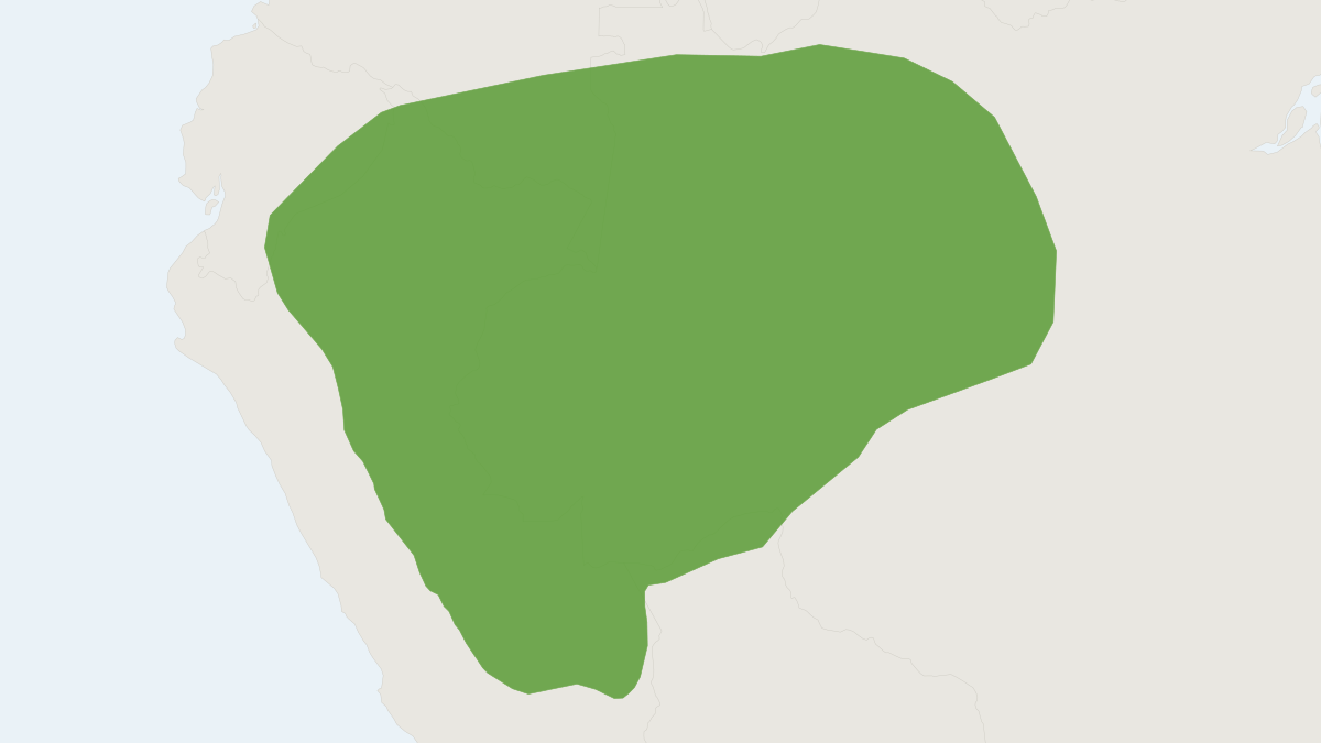 Range map of the Long-tailed Tree Rat (Makalata macrura)