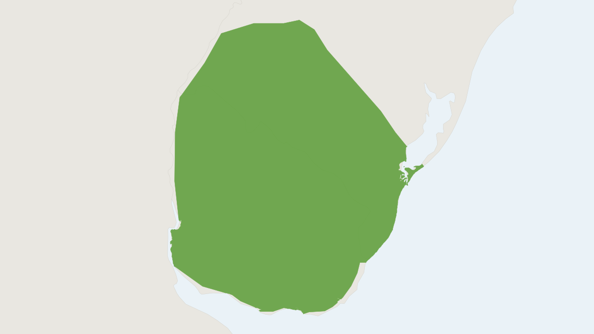 Range map of the Lund’s Amphibious Rat (Lundomys molitor)
