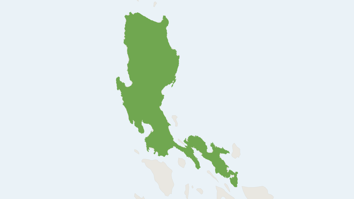 Range map of the Luzon Fruit Bat (Otopteropus cartilagonodus)