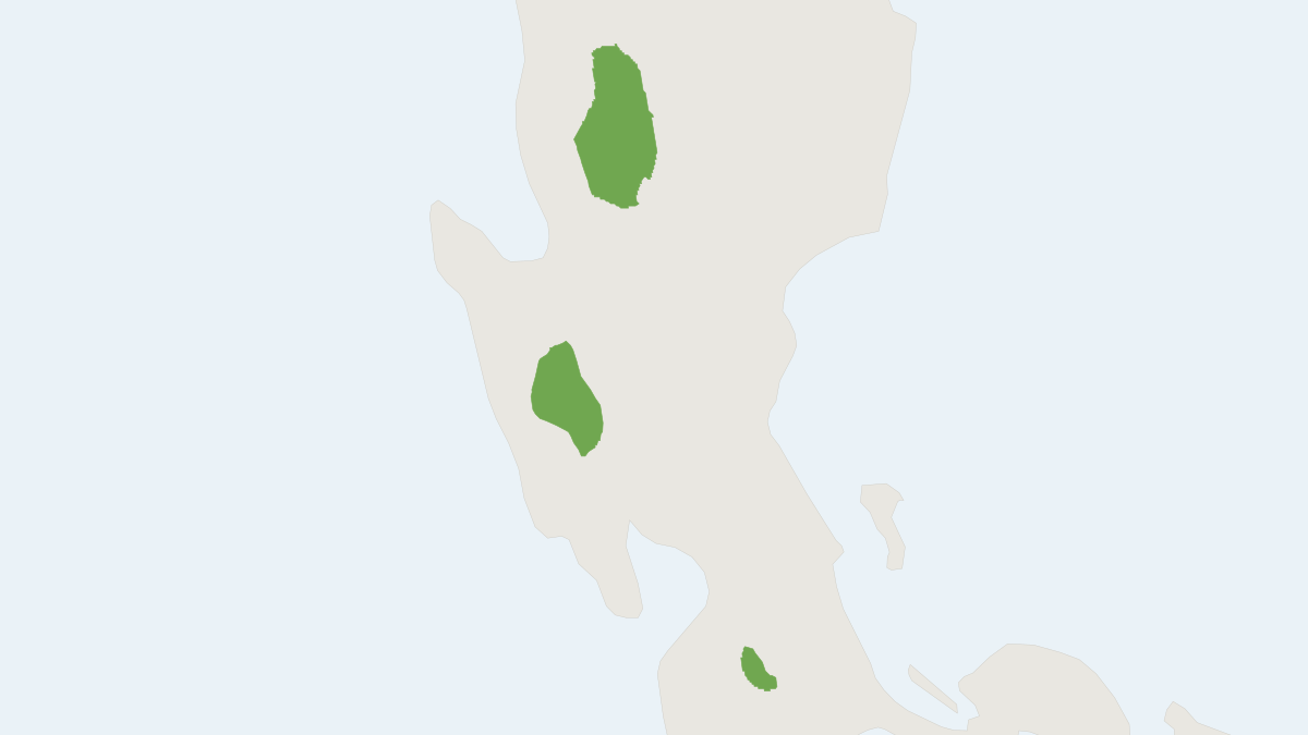 Range map of the Luzon Tryphomys (Tryphomys adustus)