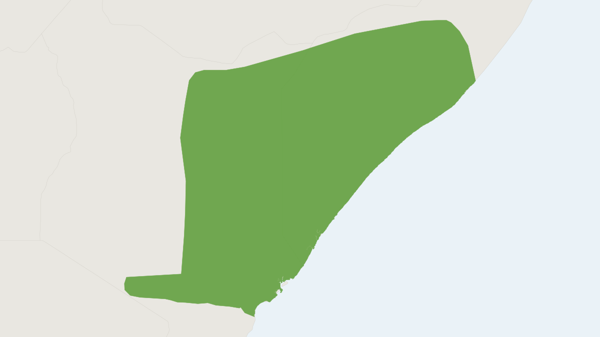 Range map of the Macarthur's Shrew (Crocidura macarthuri)