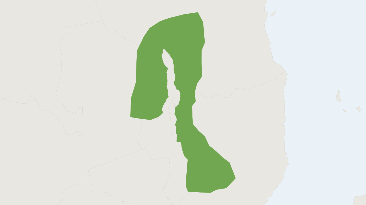 Range map of the Machangu's Brush Furred Rat (Lophuromys machangui)
