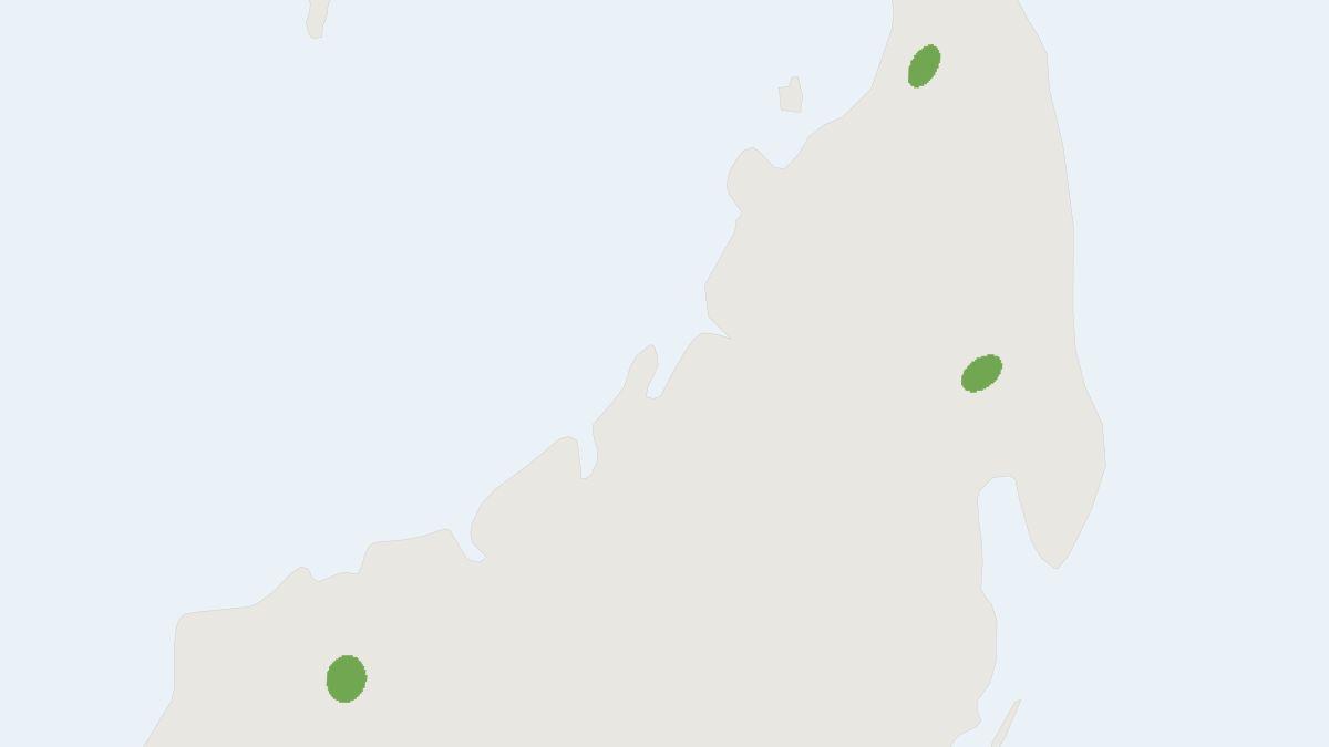Range map of the Madagascar Sheath-tailed Bat (Coleura kibomalandy)