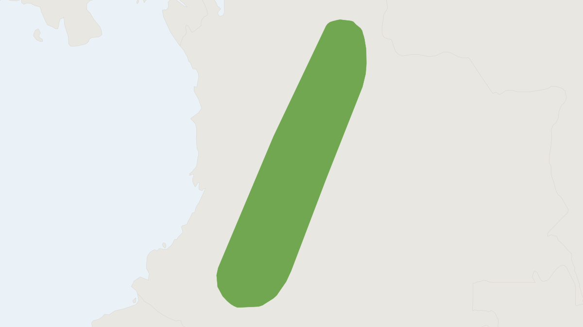 Range map of the Magdalena Water Rat (Nectomys magdalenae)