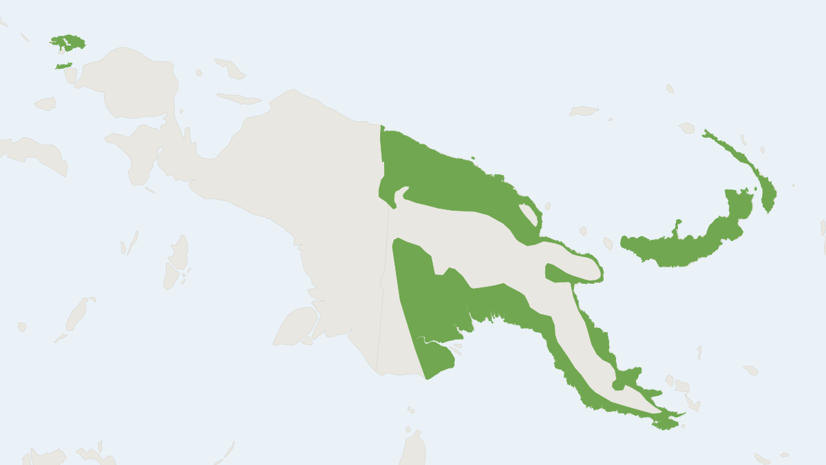 Range map of the Maggie Taylor's Leaf-nosed Bat (Hipposideros maggietaylorae)