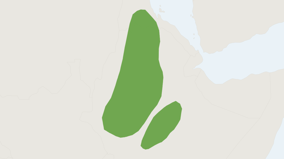 Range map of the Mahomet Mouse (Mus mahomet)