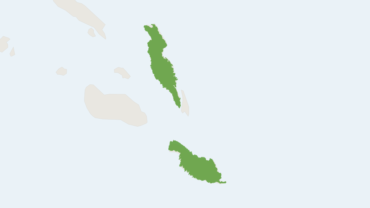 Range map of the Malaita Tube-nosed Bat (Nyctimene malaitensis)
