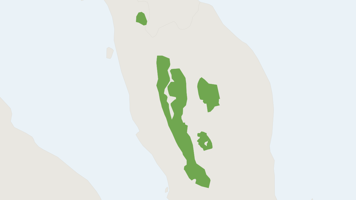 Range map of the Malayan Water Shrew (Chimarrogale hantu) covering Malaysia