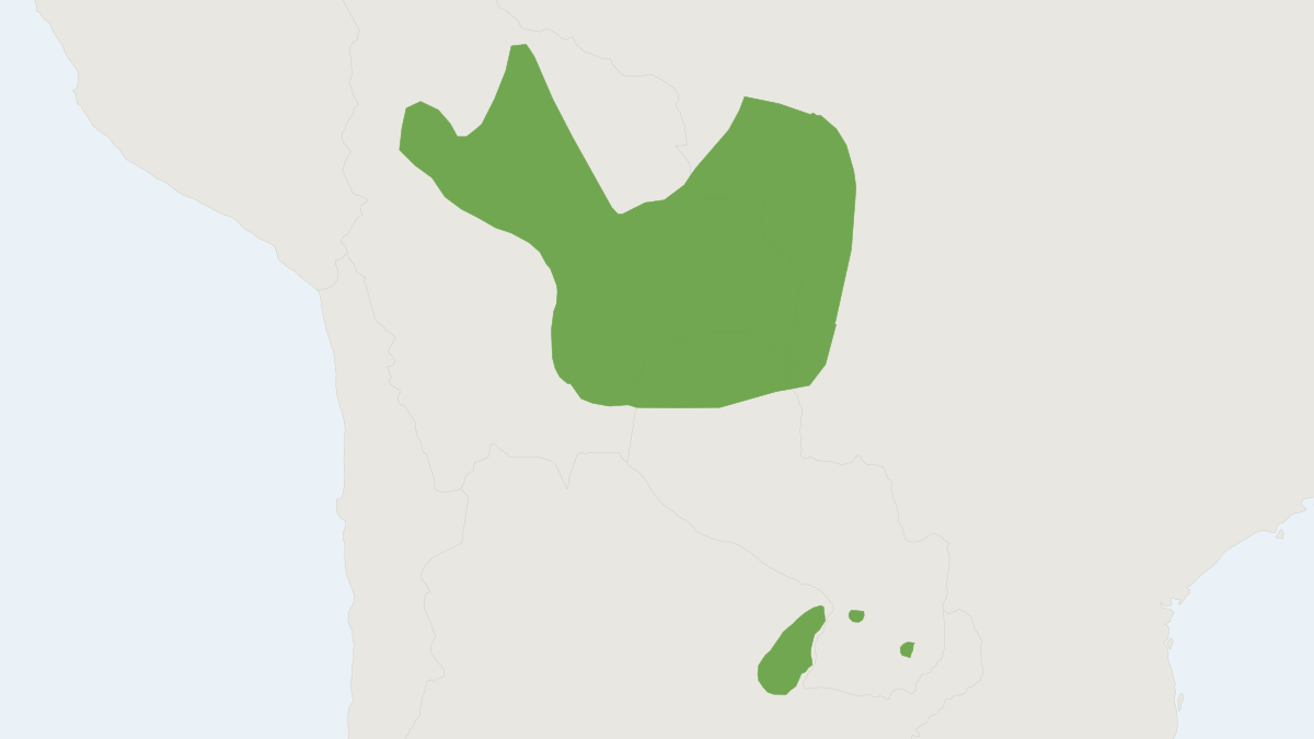 Range map of the Mamore Arboreal Rice Rat (Oecomys mamorae)